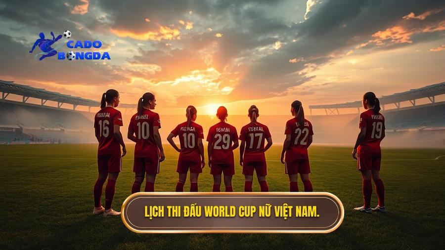 Lịch thi đấu World Cup nữ Việt Nam.