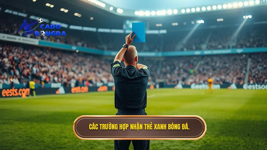 Các trường hợp nhận thẻ xanh bóng đá.