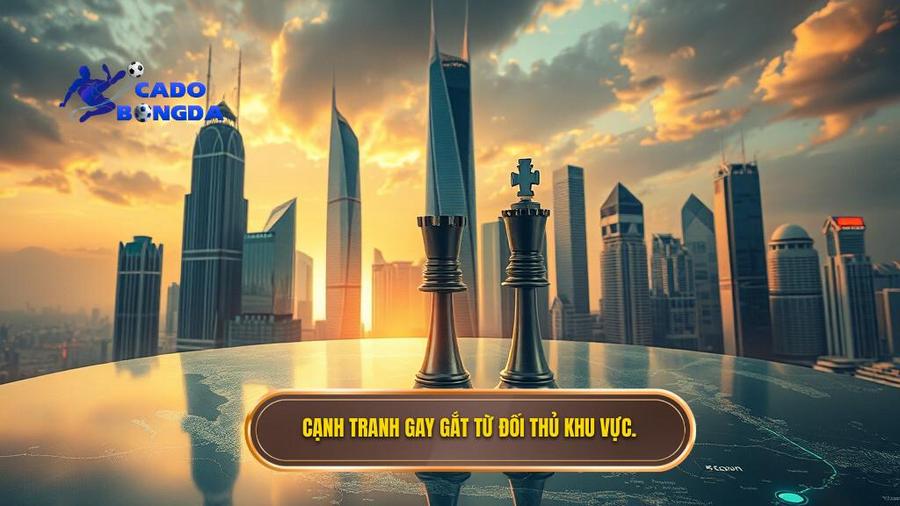  Cạnh tranh gay gắt từ đối thủ khu vực.