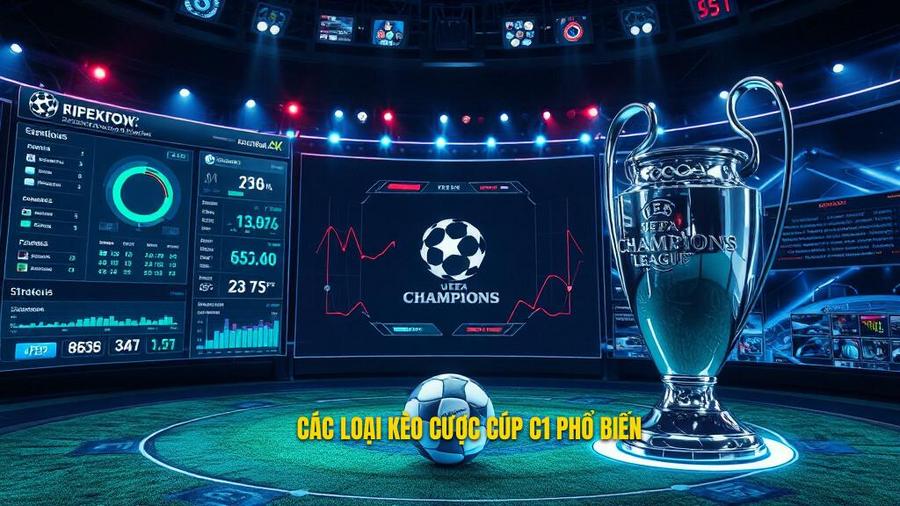 Các loại kèo cá cược Cúp C1 châu Âu phổ biến hiện nay