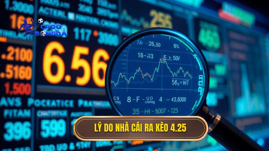 Phân tích sâu: Tại sao nhà cái ra kèo tài xỉu 4.25?
